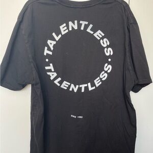 TALENTLESS Circle Logo Black And White Short Sleeve T-Shirt Men’s Size XXL